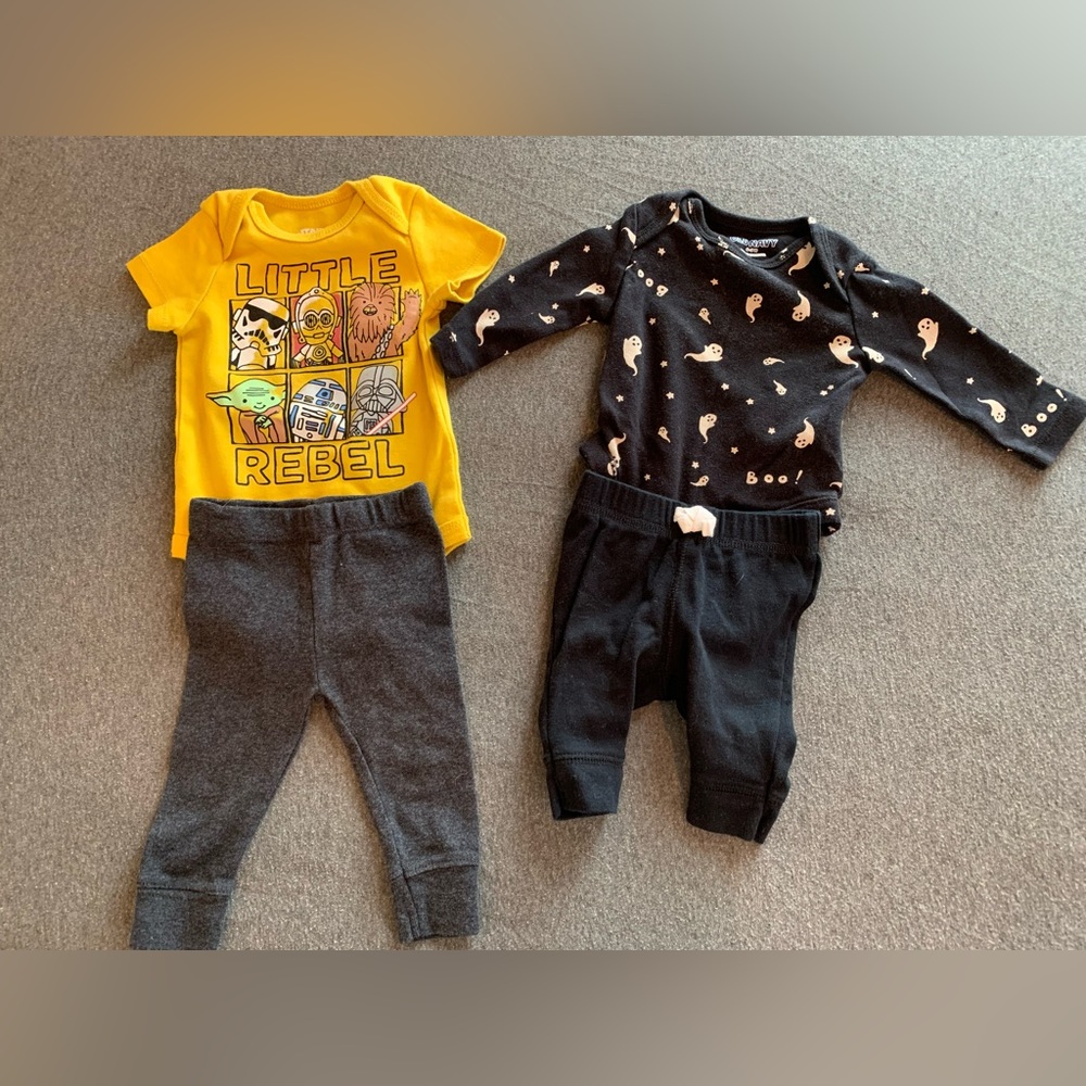 🔦 Star Wars 🔦/ 👻Spooky 👻 baby bundle ⭐️ 0-3 months * Gender Neutral *